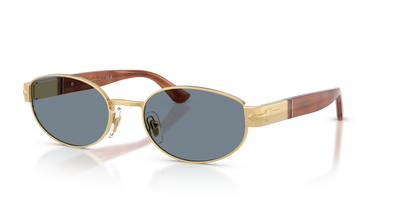 Persol PO1024S mit Gold Gestell und Blau Gläsern - Bild 1
