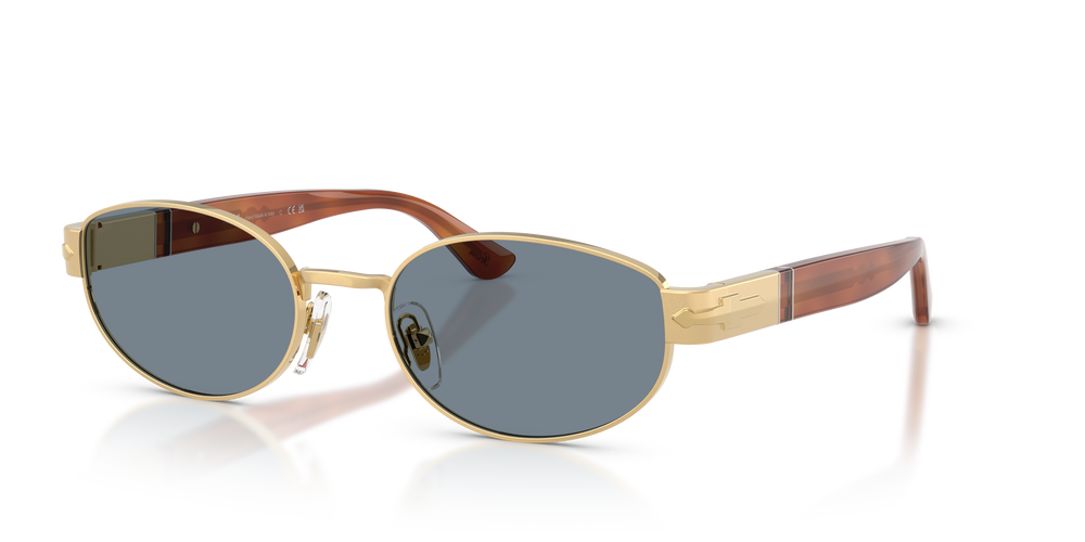 Persol PO1024S mit Gold Gestell und Blau Gläsern - Bild 1