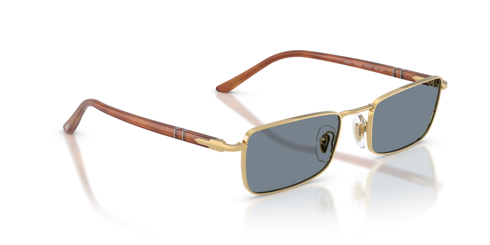 Persol PO1025S mit Gold Gestell und Blau Gläsern - Bild 3
