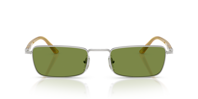 Persol PO1025S with Silver Frame and Green Lenses - Image 2