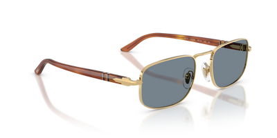 Persol PO1027S with Gold Frame and Blue Lenses - Image 3