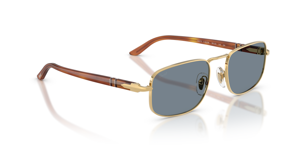 Persol PO1027S con Montatura Oro e Lenti Blu - Immagine 3