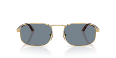 Persol PO1027S with Gold Frame and Blue Lenses - Image 2