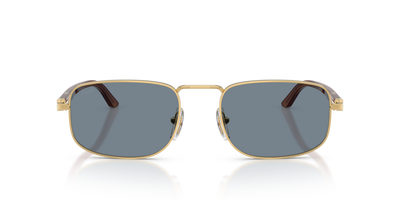 Persol PO1027S with Gold Frame and Blue Lenses - Image 2