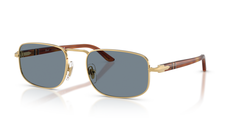 Persol PO1027S with Gold Frame and Blue Lenses - Image 1