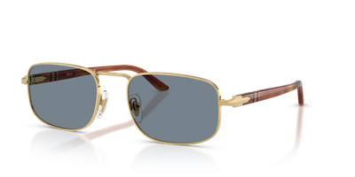 Persol PO1027S with Gold Frame and Blue Lenses - Image 1