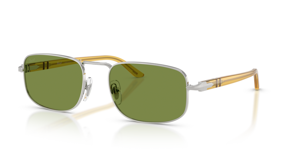 Persol PO1027S with Silver Frame and Green Lenses - Image 1