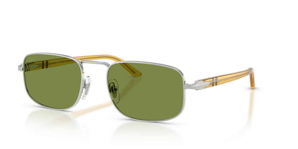Persol PO1027S with Silver Frame and Green Lenses - Image 1
