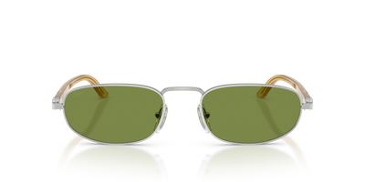 Persol PO1028S with Silver Frame and Green Lenses - Image 2