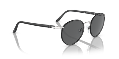 Persol PO2422SJ with Silver Matte Black Frame and Grey Lenses - Image 3