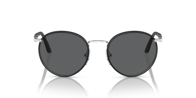 Persol PO2422SJ con Montatura Argento/Nero opaco e Lenti Grigio - Immagine 2