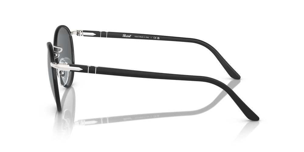 Persol PO2422SJ with Silver Matte Black Frame and Grey Lenses - Image 4