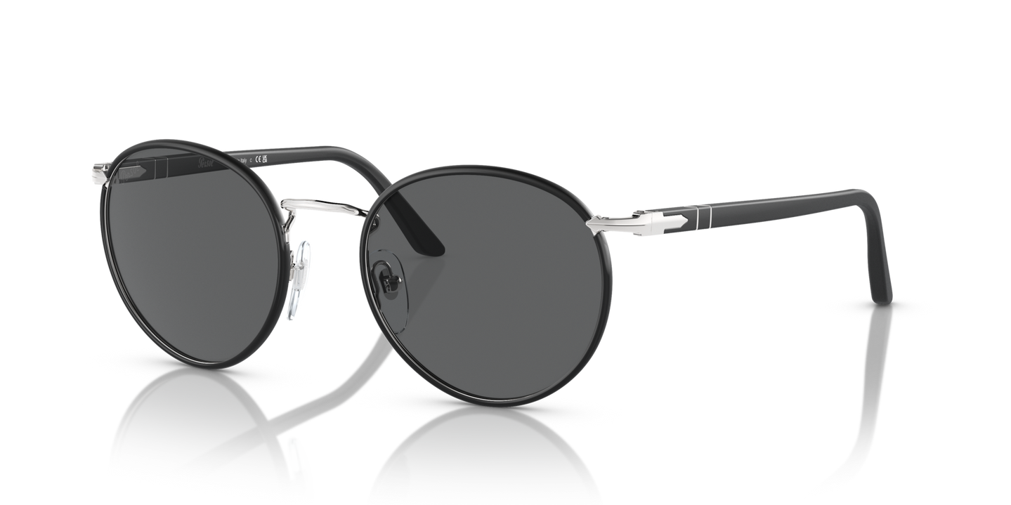 Persol PO2422SJ con Montatura Argento/Nero opaco e Lenti Grigio - Immagine 1