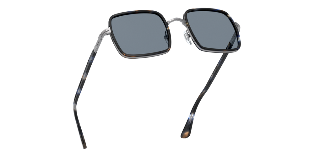Persol PO2475S mit Blau gestreift Grau Gestell und Blau Gläsern - Bild 5