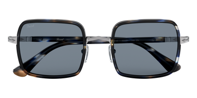 Persol PO2475S mit Blau gestreift Grau Gestell und Blau Gläsern - Bild 4