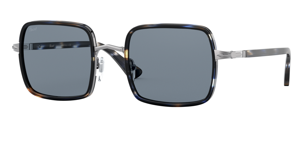 Persol PO2475S mit Blau gestreift Grau Gestell und Blau Gläsern - Bild 1