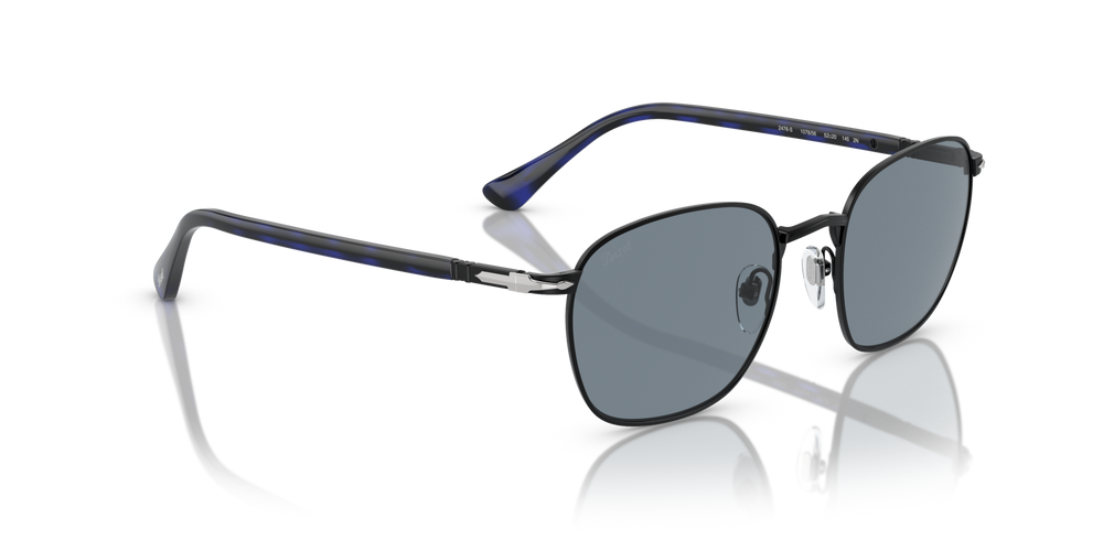 Persol PO2476S mit Schwarz Gestell und Blau Gläsern - Bild 3