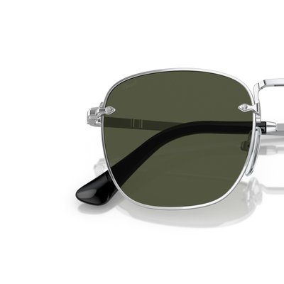 Persol PO2490S with Silver Frame and Green Lenses – Variant Image