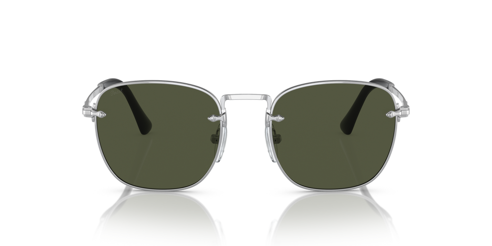 Persol PO2490S with Silver Frame and Green Lenses - Image 2