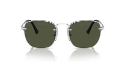 Persol PO2490S with Silver Frame and Green Lenses - Image 2