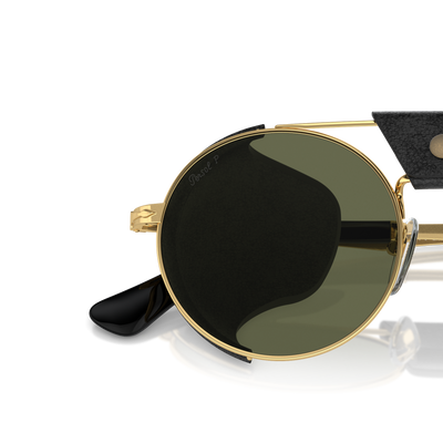 Persol PO2496SZ - Protector mit Gold Gestell und Grün Gläsern – Variantenbild
