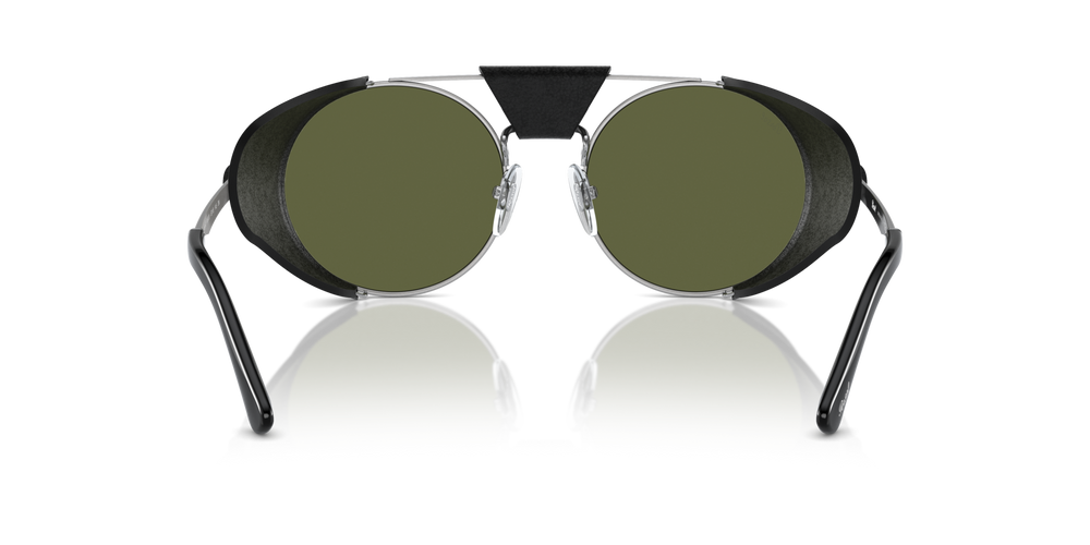 Persol PO2496SZ - Protector with Silver/Black Frame and Green Lenses - Image 5