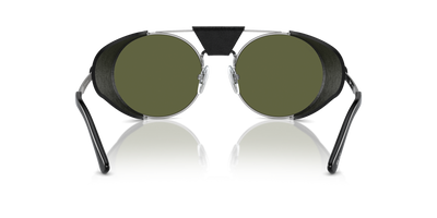 Persol PO2496SZ - Protector with Silver/Black Frame and Green Lenses - Image 5