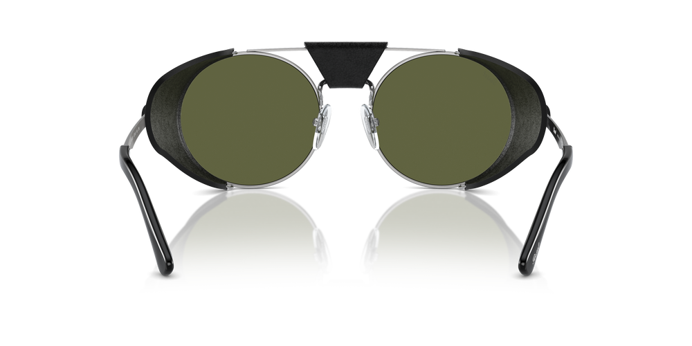 Persol PO2496SZ - Protector with Silver/Black Frame and Green Lenses - Image 5
