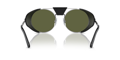 Persol PO2496SZ - Protector avec Monture Argent/Noir et Verres Vert - Image 5