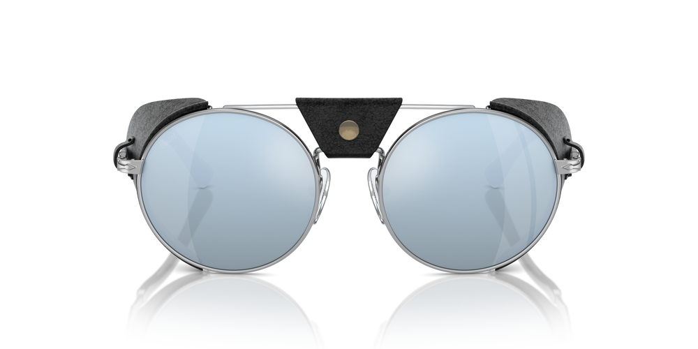 Persol PO2496SZ - Protector with Silver/Black Frame and Green Lenses - Image 2