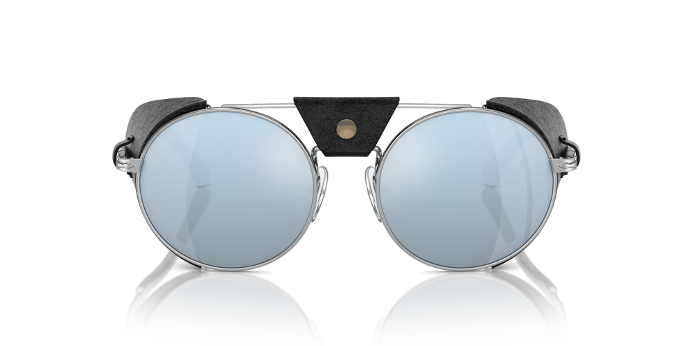 Persol PO2496SZ - Protector with Silver/Black Frame and Green Lenses - Image 2