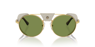 Persol PO2496SZ - Protector with Gold Frame and Green Lenses - Image 2