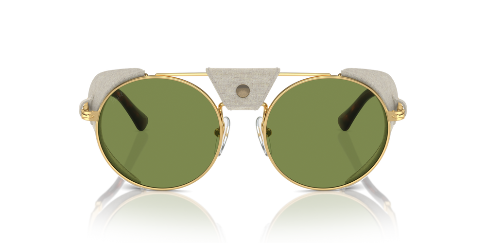 Persol PO2496SZ - Protector with Gold Frame and Green Lenses - Image 2