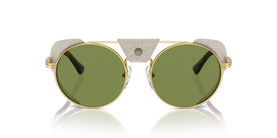 Persol PO2496SZ - Protector with Gold Frame and Green Lenses - Image 2
