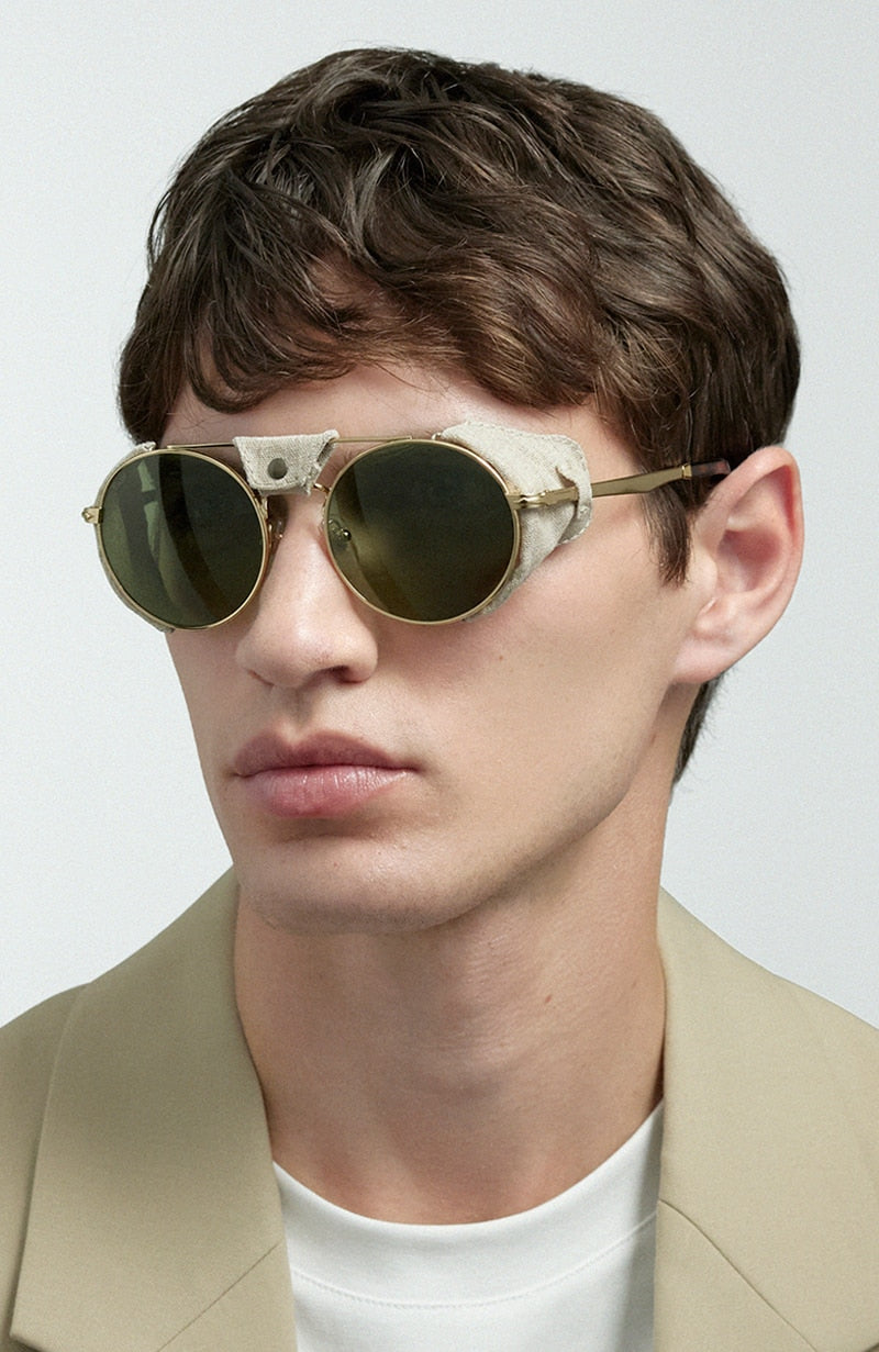 Persol 2496偏光レンズ　サイズ52-18 Persol PO2496SZ - Protector with Silver/Black Frame and Green