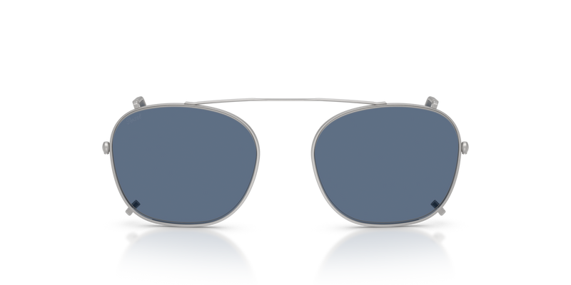 Visit PO3007CX Clip with Matte Silver Frame and Blue Lenses
