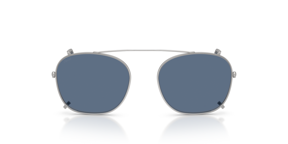 Persol PO3007CX Clip con Montatura Argento Opaco e Lenti Blu - Immagine 1