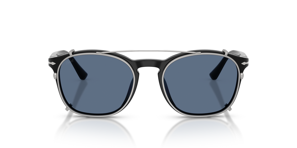 Persol PO3007CX Clip con Montatura Argento Opaco e Lenti Blu - Immagine 3