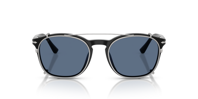 Persol PO3007CX Clip con Montatura Argento Opaco e Lenti Blu - Immagine 3