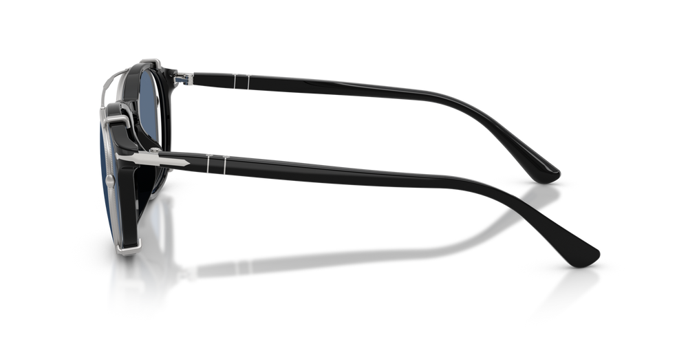 Persol PO3007CX Clip con Montatura Argento Opaco e Lenti Blu - Immagine 5