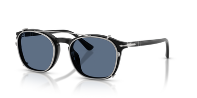 Persol PO3007CX Clip con Montatura Argento Opaco e Lenti Blu - Immagine 2