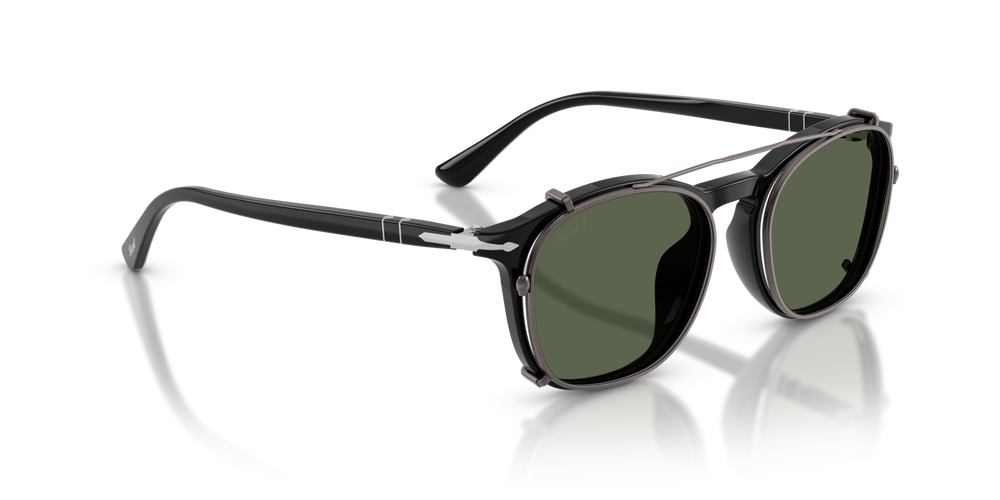 Persol PO3007CX Clip with Matte Anthracite Frame and Green Lenses - Image 4