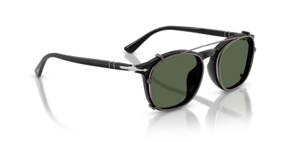 Persol PO3007CX Clip with Matte Anthracite Frame and Green Lenses - Image 4