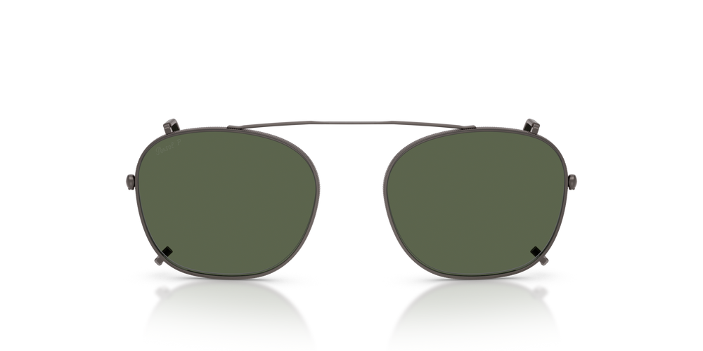 Persol PO3007CX Clip with Matte Anthracite Frame and Green Lenses - Image 1