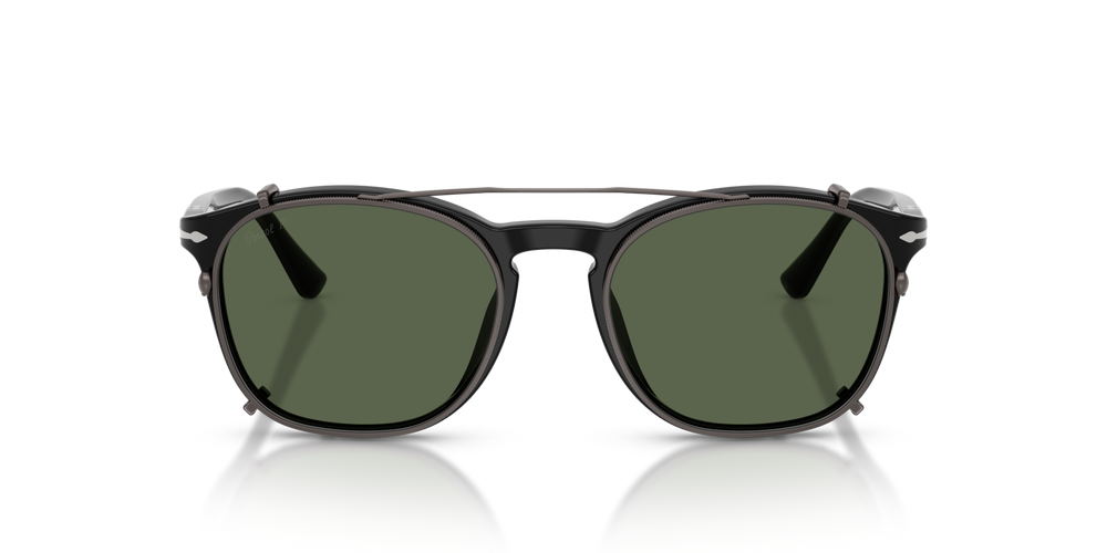 Persol PO3007CX Clip with Matte Anthracite Frame and Green Lenses - Image 3