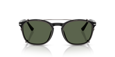 Persol PO3007CX Clip with Matte Anthracite Frame and Green Lenses - Image 3