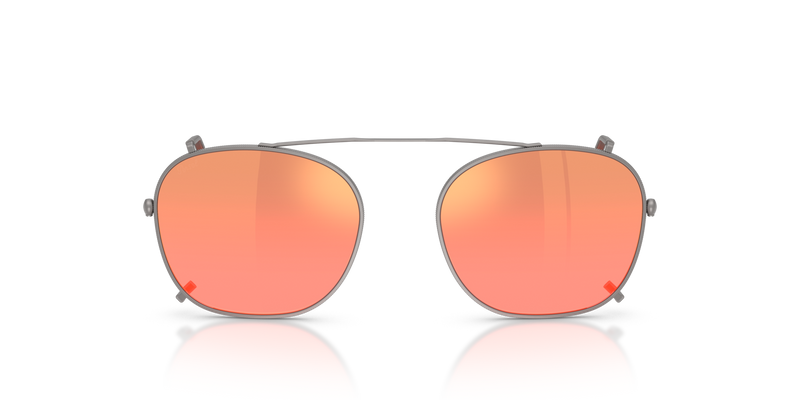 Visit PO3007CX Clip with Gunmetal Frame and Gold Lenses