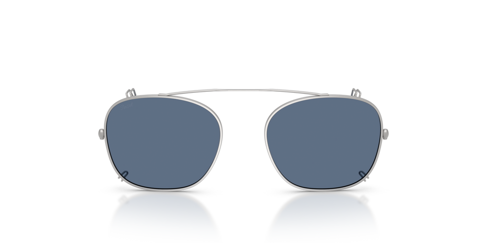 Persol PO3007C Clip mit Matt Silber Gestell und Blau Gläsern - Bild 1