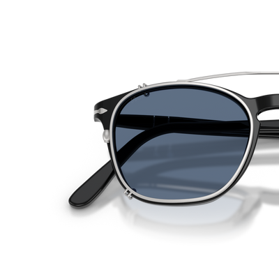 Persol PO3007C Clip mit Matt Silber Gestell und Blau Gläsern – Variantenbild