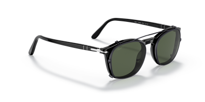 Persol PO3007C Clip con Montura Gunmetal y Lentes Verde - Imagen 4